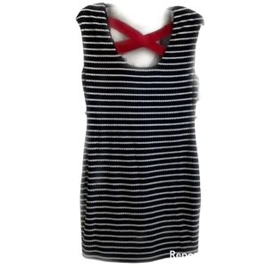 Guess Navy White and Red Dress